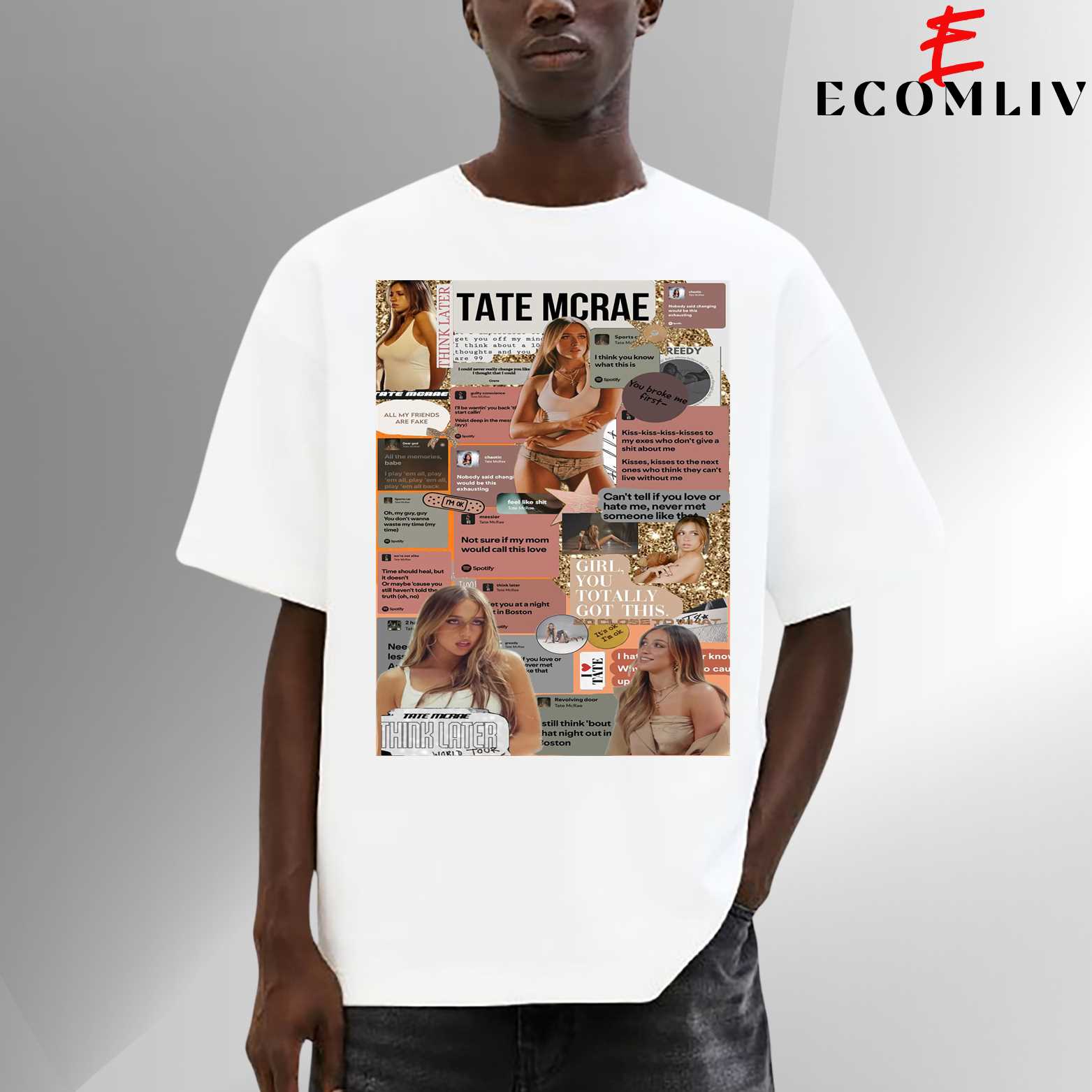 Tate Mcrae Aesthetic Graphic T-Shirt, Tate Mcrae Unisex T-Shirt
